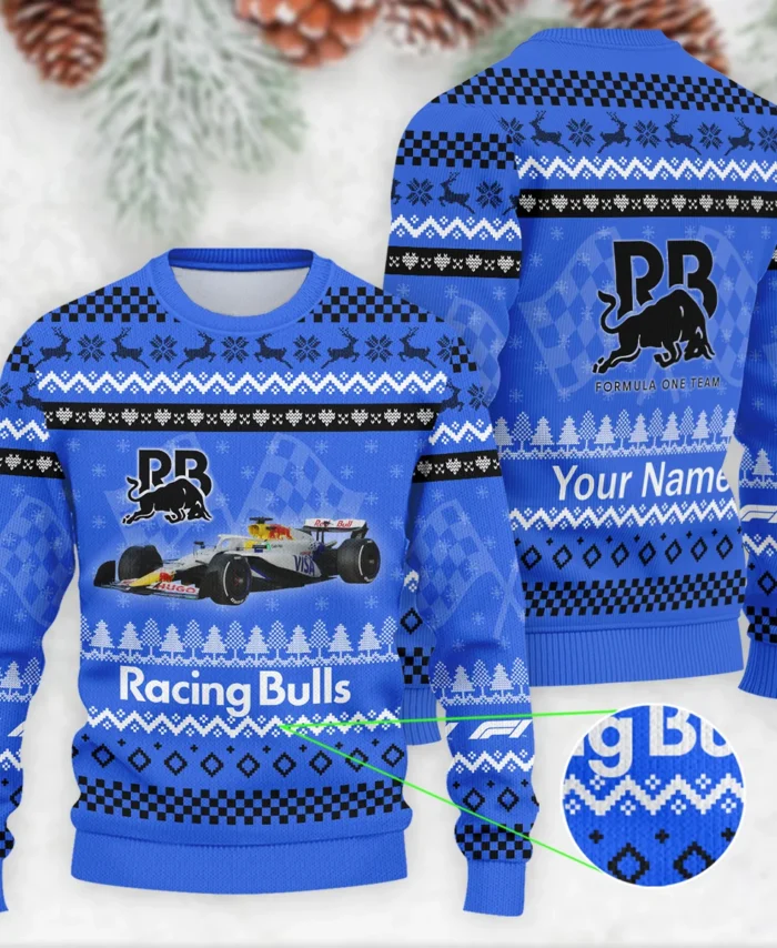2025 Car Racing Bulls Formula 1 - Ugly Sweater BLVAF1220925A22RAC