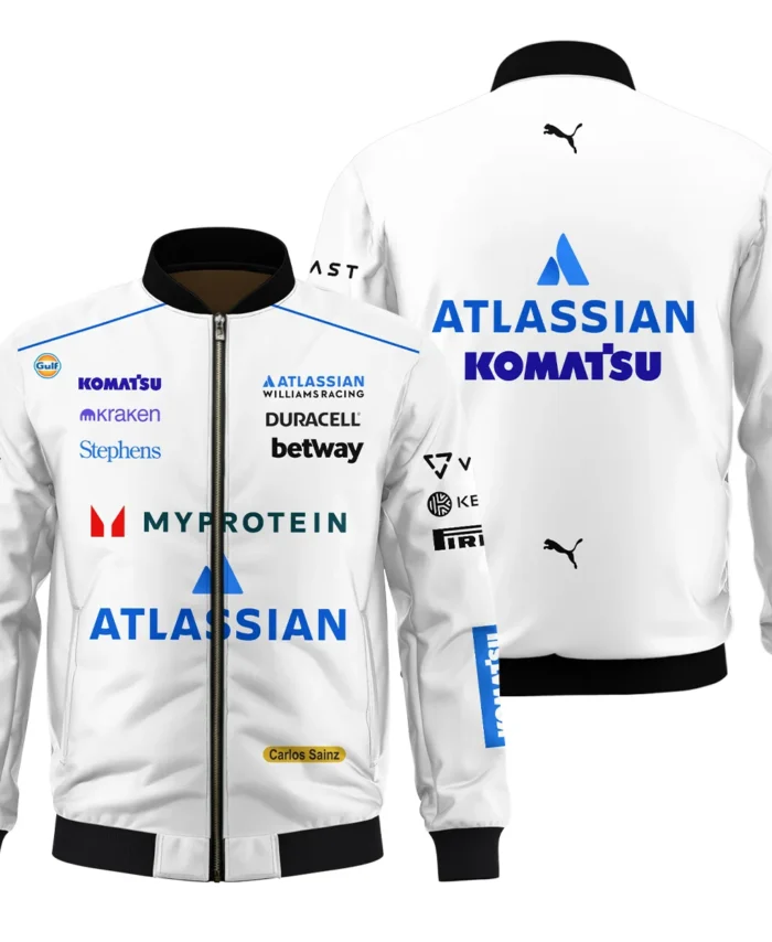 2025 Carlos Sainz Racing Suit Williams F1 Bomber BLVACS190825A12BB