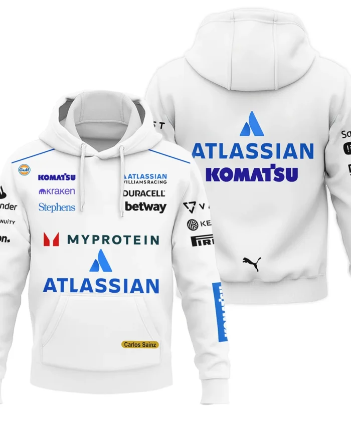 2025 Carlos Sainz Racing Suit Williams F1 Hoodie BLVACS190825A12HD
