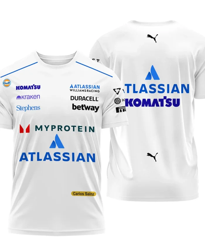 2025 Carlos Sainz Racing Suit Williams F1 T-Shirt BLVACS190825A12TS