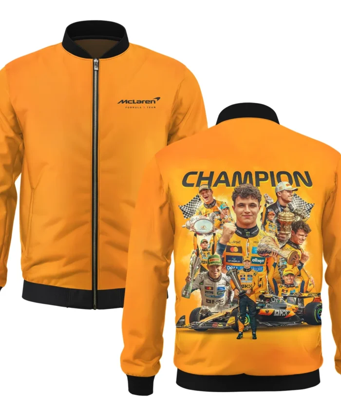 2025 Champion Lando Norris McLaren F1 Team Bomber BLNRWDCA12BB