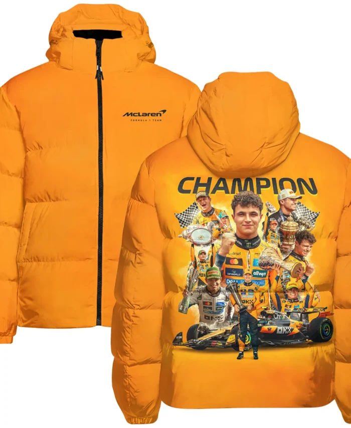 2025 Champion Lando Norris McLaren F1 Team Down & Puffer Jackets BLNRWDCA12HCJ