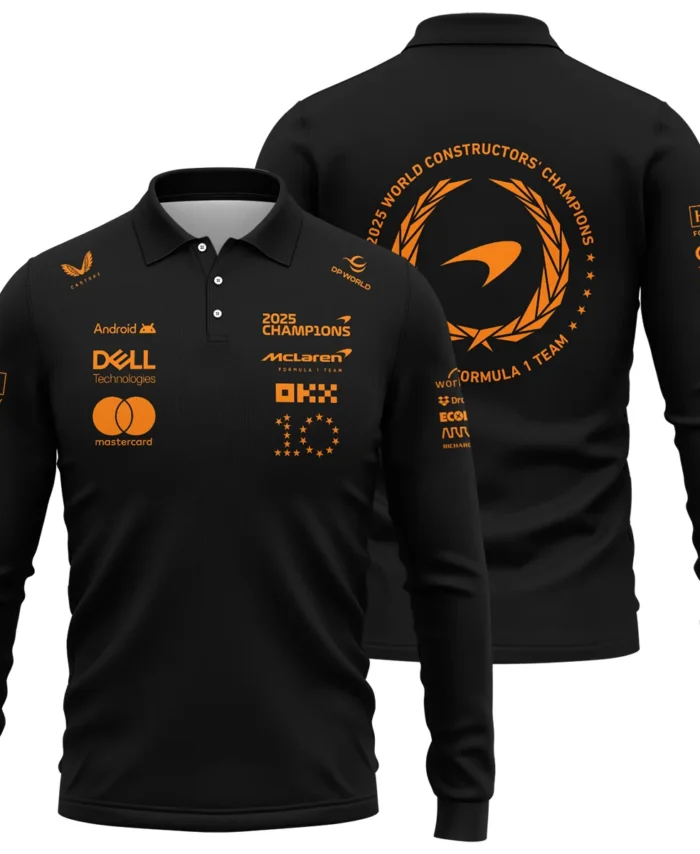2025 Champions McLaren F1 Team - Long Polo Shirt BLMCL12925A1LPL