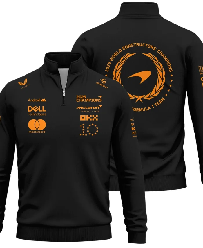 2025 Champions McLaren F1 Team - Quarter-Zip Sweatshirt BLMCL12925A1QZS