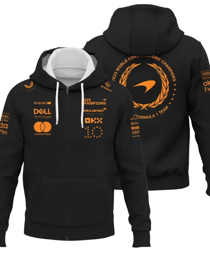 2025 Champions McLaren F1 Team - Zipper Hoodie BLMCL12925A1ZHD