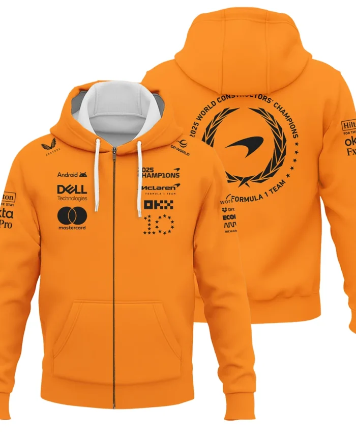 2025 Champions McLaren F1 Team - Zipper Hoodie BLMCL12925A2ZHD