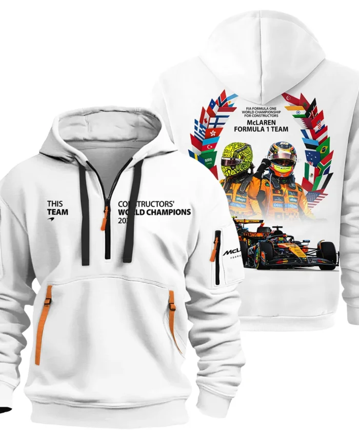 2025 Champions McLaren Formula One Hoodie Half Zip BLMCL51025A5HDF