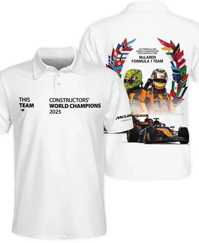 2025 Champions McLaren Formula One Polo Shirt BLMCL51025A5PL