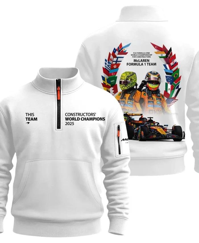 2025 Champions McLaren Formula One Sweatshirt Zipper BLMCL51025A5SHZ