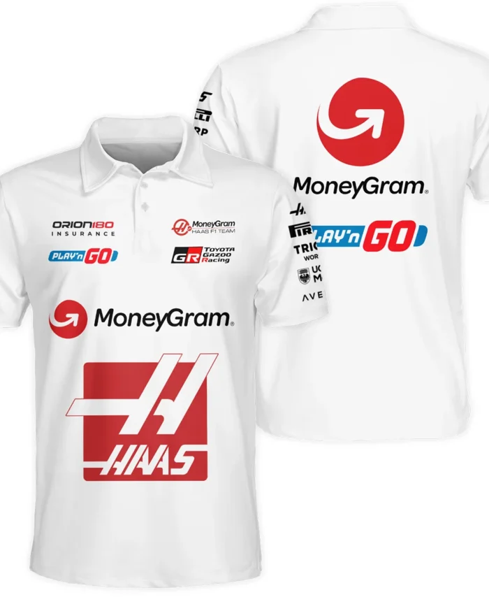 2025 Haas F1 Race Suit Polo Shirt BLVA150725HAAS04PL