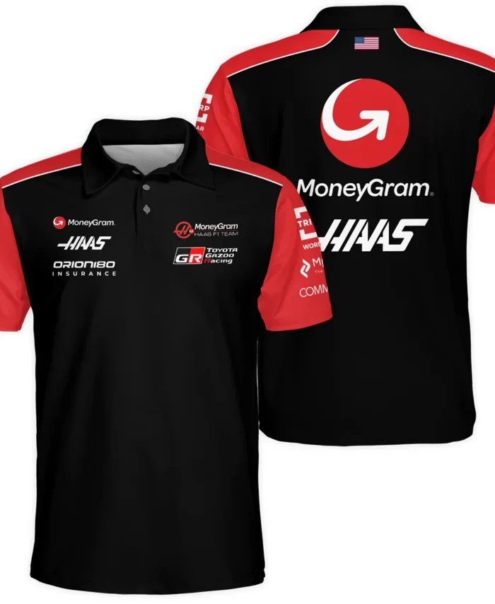 2025 Haas F1 Team Suit Polo Shirt BLVA150725A01HAASPL