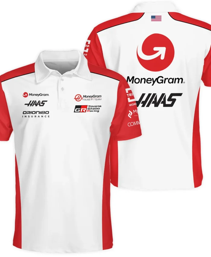 2025 Haas F1 Team Suit Polo Shirt BLVA150725A02HAASPL