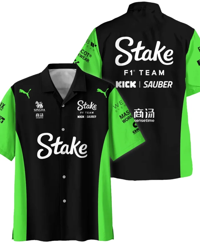2025 Kick Sauber F1 Race Suit Hawaiian Shirt BLVA100725A03KSHW
