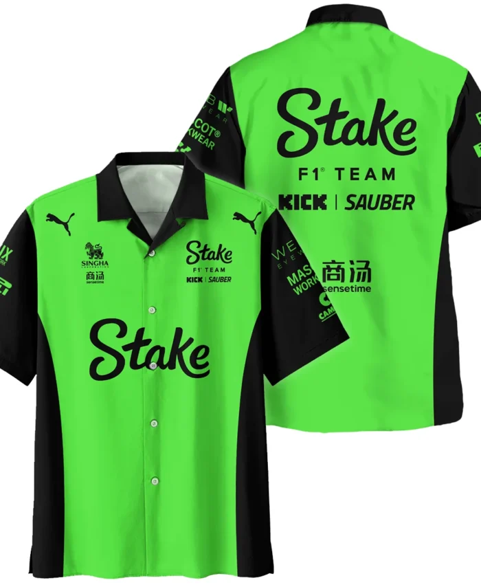 2025 Kick Sauber F1 Race Suit Hawaiian Shirt BLVA100725A04KSHW