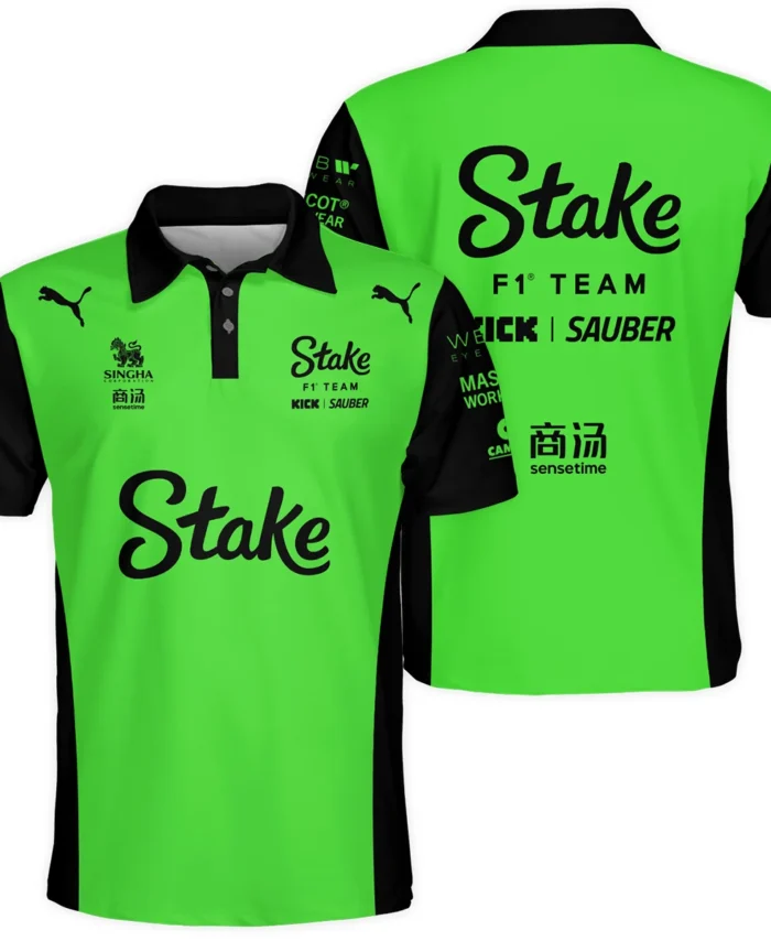 2025 Kick Sauber F1 Race Suit Polo Shirt BLVA100725A04KSPL