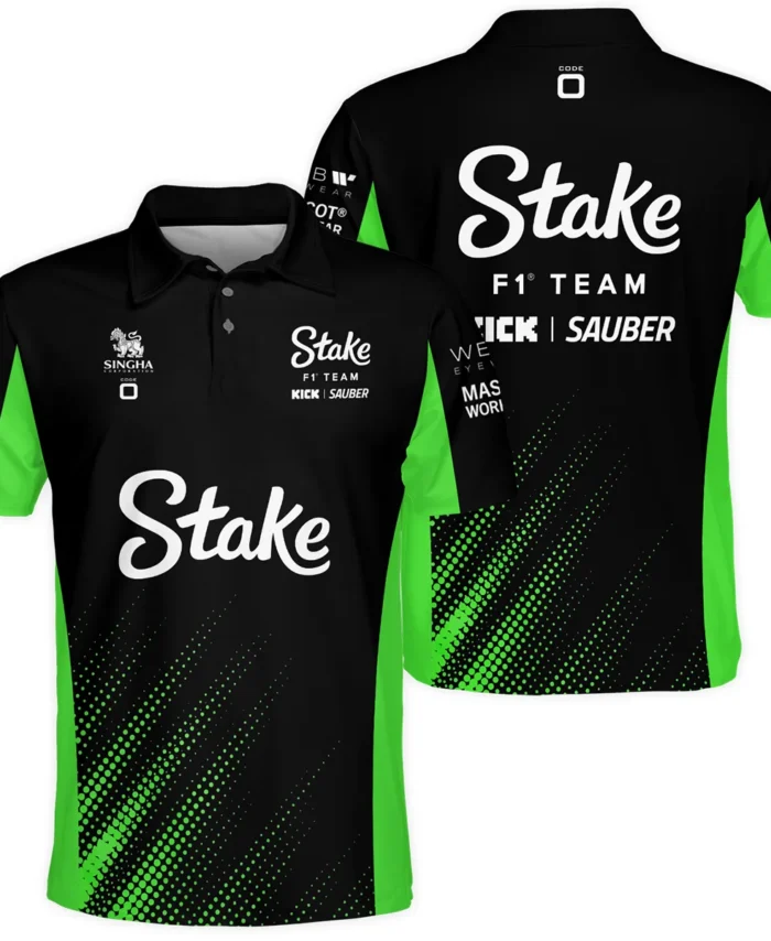 2025 Kick Sauber F1 Team Suit Polo Shirt BLVA100725A01KSPL