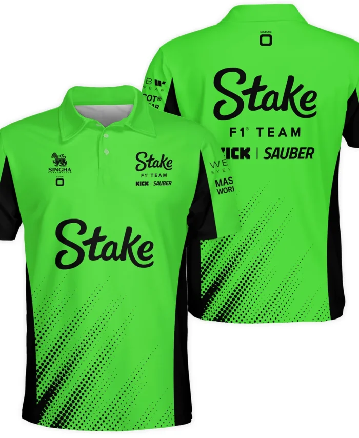 2025 Kick Sauber F1 Team Suit Polo Shirt BLVA100725A02KSPL