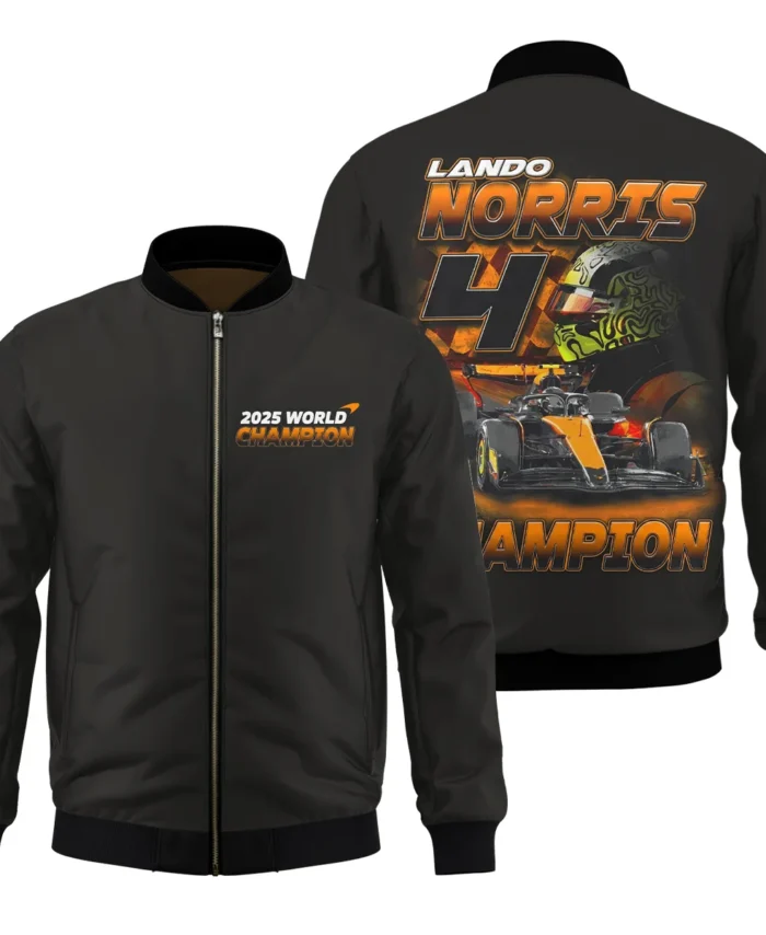 2025 Lando Norris 4 World Champion McLaren F1 Team Bomber BLNRWDCA8BB