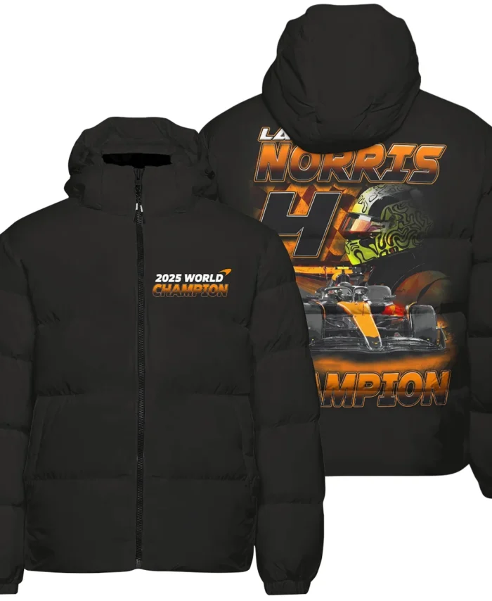 2025 Lando Norris 4 World Champion McLaren F1 Team Down & Puffer Jackets BLNRWDCA8HCJ