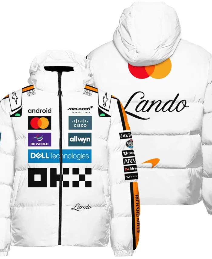 2025 Lando Norris Racing Suit McLaren F1 Down & Puffer Jackets BLVALN120825A4HCJ