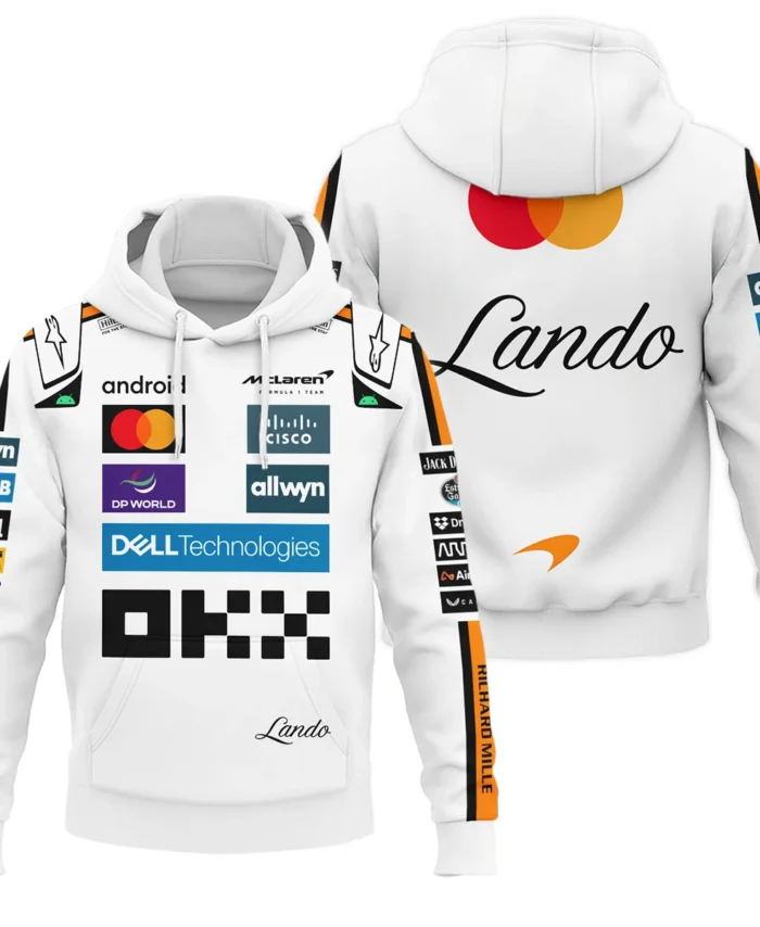 2025 Lando Norris Racing Suit McLaren F1 Hoodie BLVALN120825A4HD