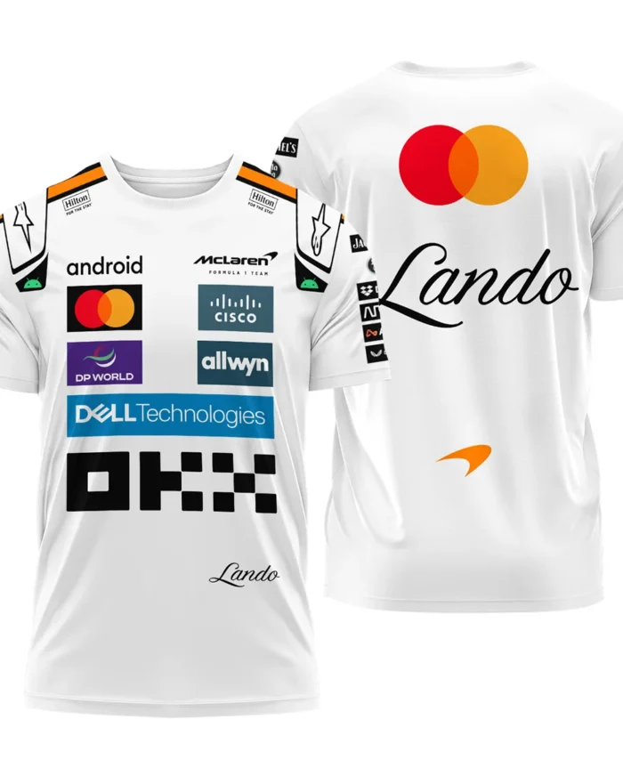 2025 Lando Norris Racing Suit McLaren F1 T-Shirt BLVALN120825A4TS