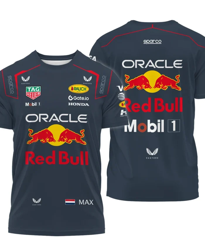 2025 Max Verstappen Racing Suit Red Bull Racing F1 T-Shirt BLVAMV281125A2TS