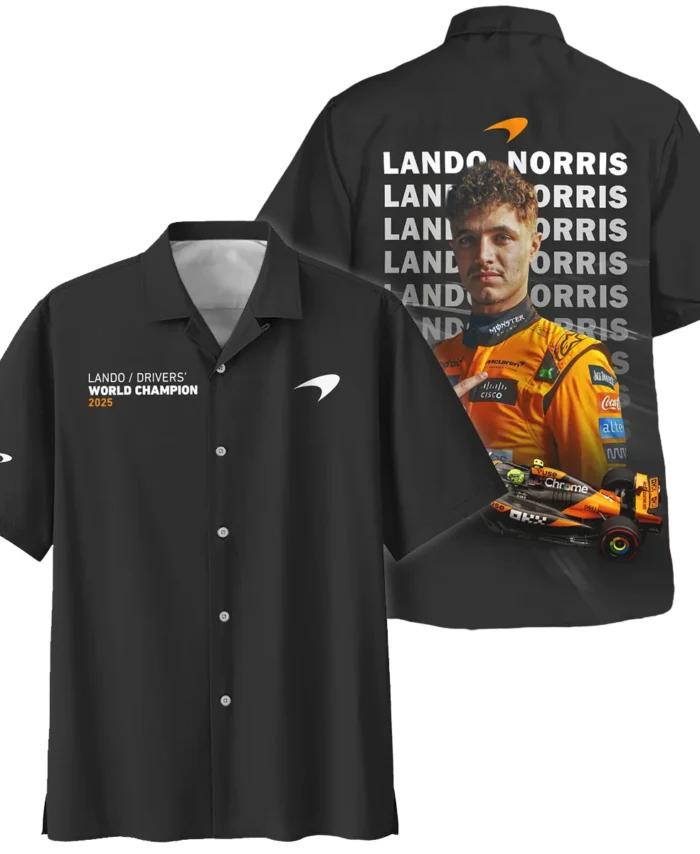 2025 MCL39 Champion Lando Norris McLaren F1 Team Hawaiian Shirt BLNRWDCA13HW