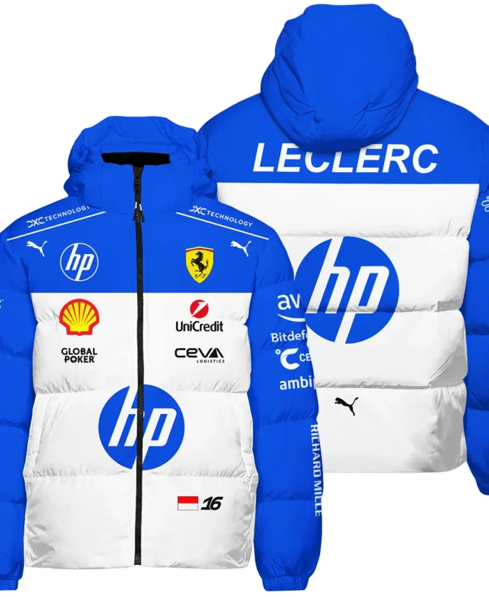 2025 Miami GP Charles Leclerc Racing Suit Renault F1 Down & Puffer Jackets BLVACL260825A1HCJ