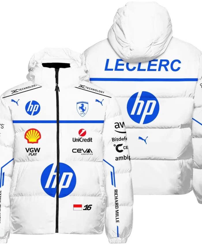 2025 Monaco GP Charles Leclerc Racing Suit Renault F1 Down & Puffer Jackets BLVACL260825A2HCJ