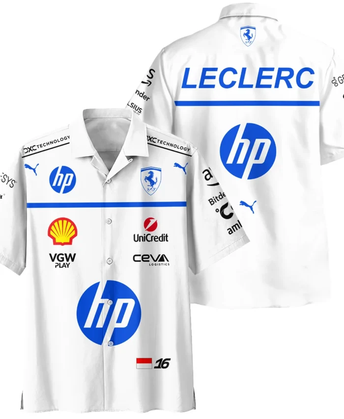 2025 Monaco GP Charles Leclerc Racing Suit Renault F1 Hawaiian Shirt BLVACL260825A2HW