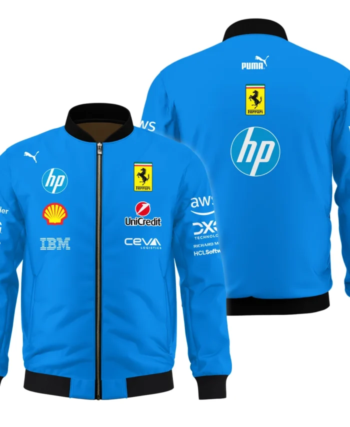 2025 Monza GP Racing Suit Ferrari F1 Bomber BLVAFRR281125A1BB