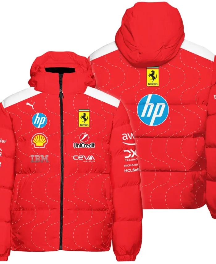 2025 Monza GP Racing Suit Ferrari F1 Down & Puffer Jackets BLVAFRR281125A2HCJ