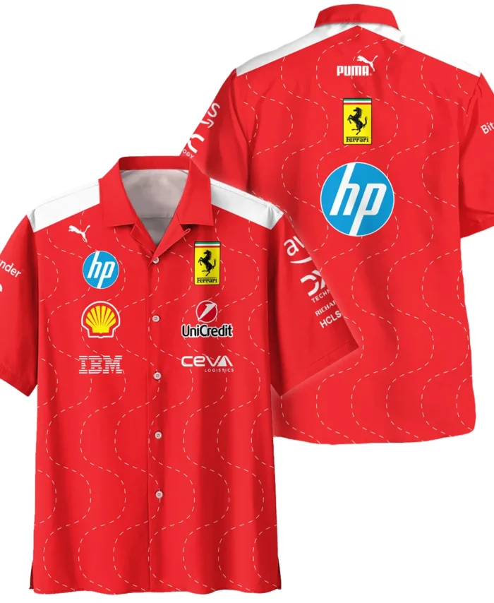 2025 Monza GP Racing Suit Ferrari F1 Hawaiian Shirt BLVAFRR281125A2HW