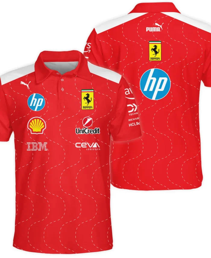 2025 Monza GP Racing Suit Ferrari F1 Polo Shirt BLVAFRR281125A2PL