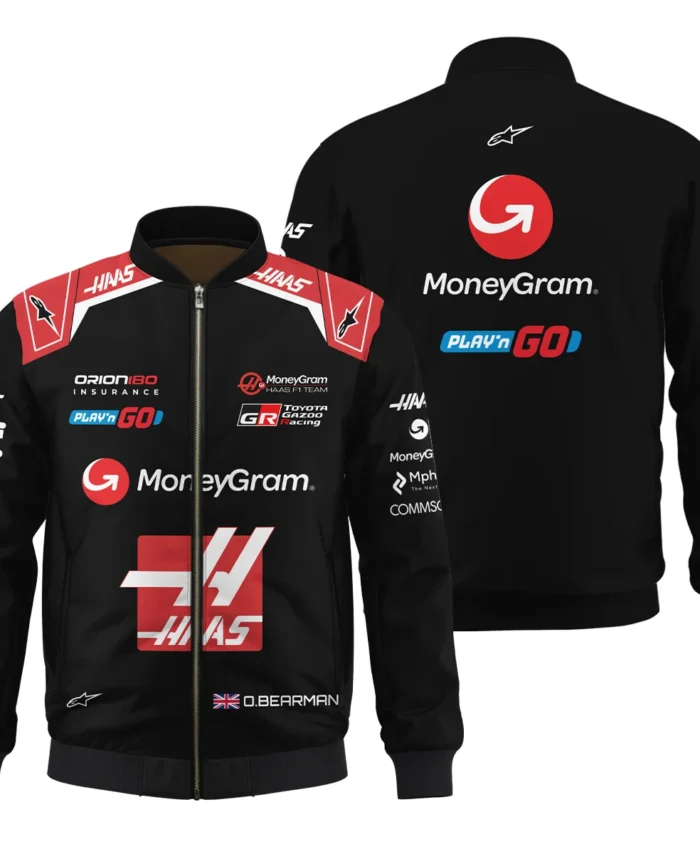 2025 Oliver Bearman Race Suit Haas F1 Team - Bomber BLOB151125A1BB