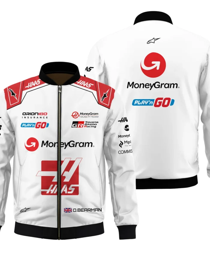 2025 Oliver Bearman Race Suit Haas F1 Team - Bomber BLOB151125A2BB