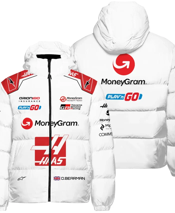 2025 Oliver Bearman Race Suit Haas F1 Team - Down & Puffer Jackets BLOB151125A2HCJ