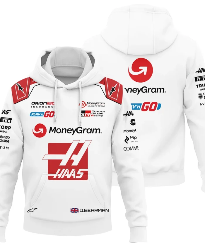 2025 Oliver Bearman Race Suit Haas F1 Team - Hoodie BLOB151125A2HD