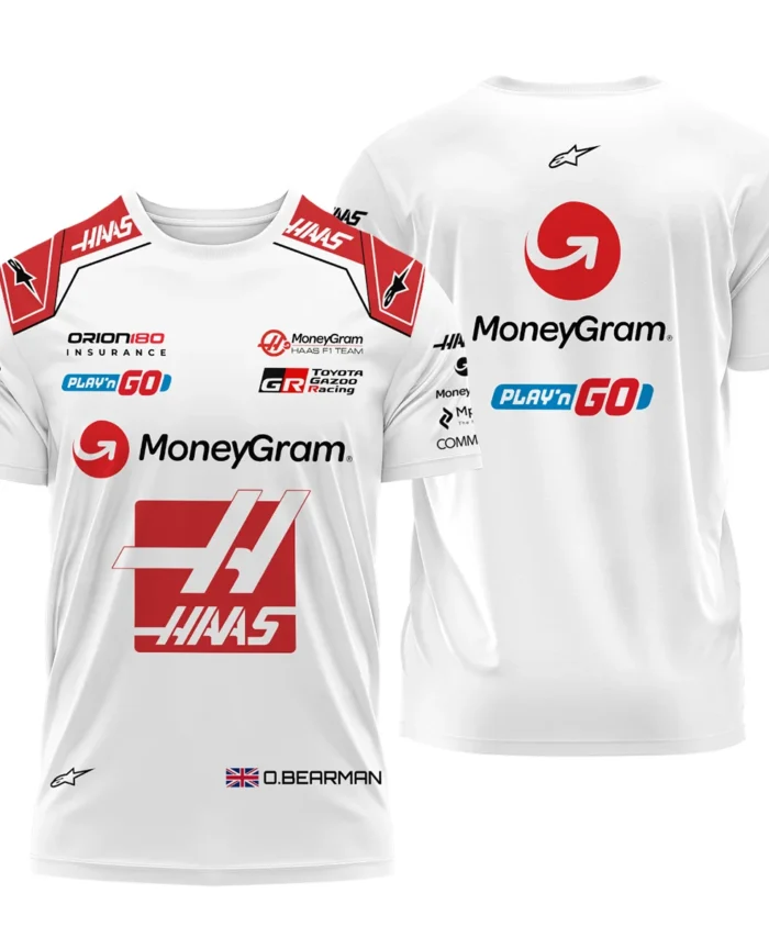 2025 Oliver Bearman Race Suit Haas F1 Team - T-Shirt BLOB151125A2TS