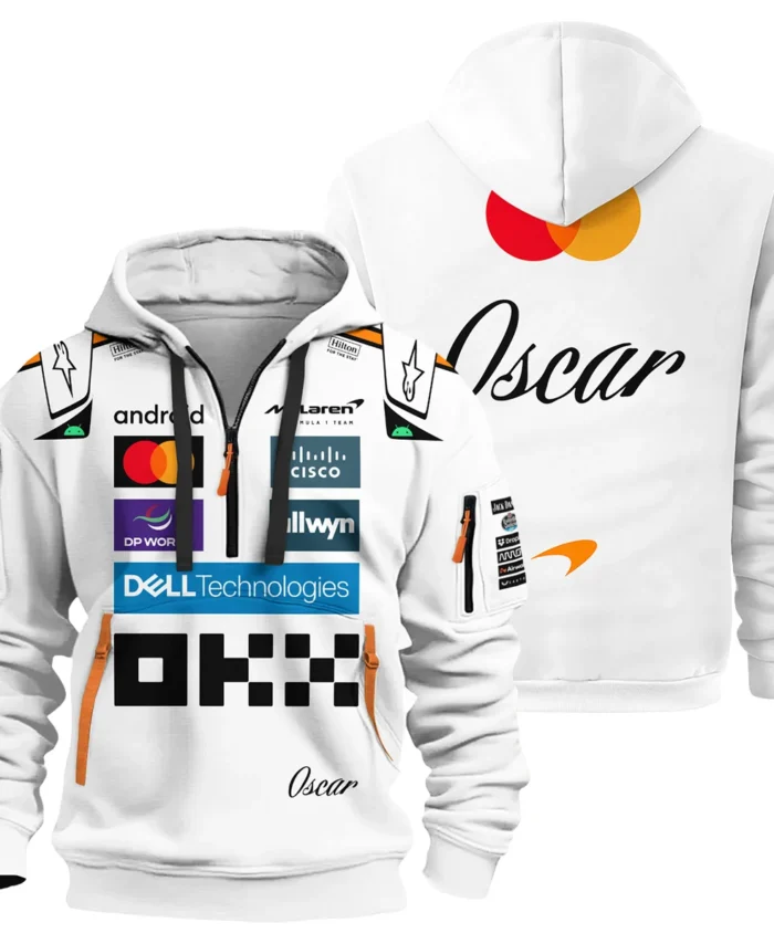 2025 Oscar Piastri Racing Suit McLaren F1 Hoodie Half Zipper BLVAOP150825A4HDF