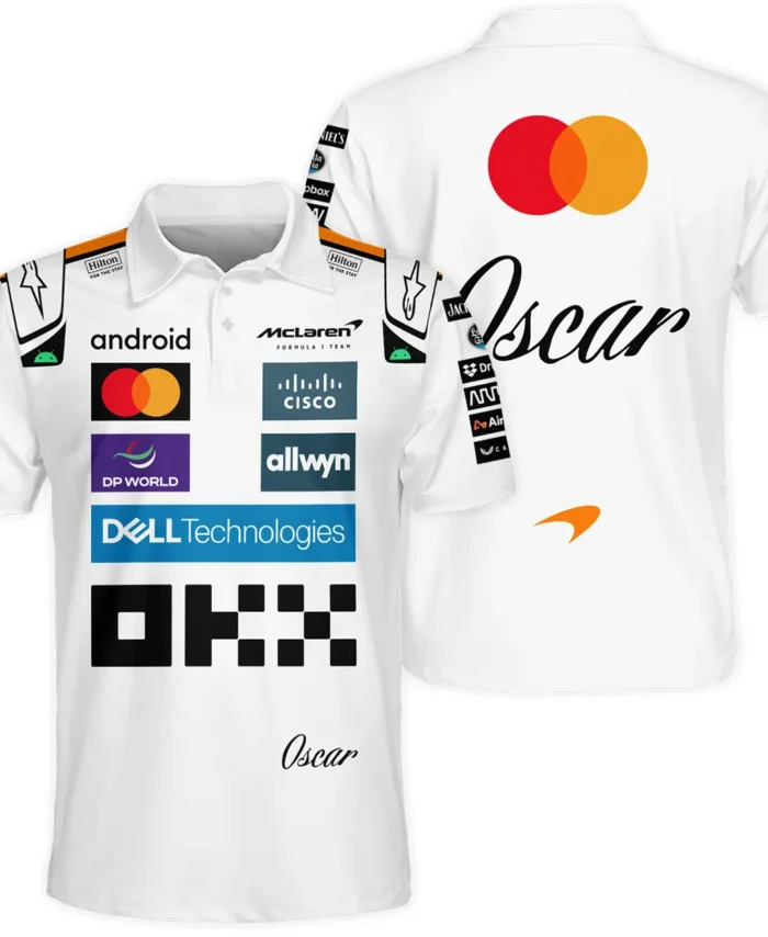 2025 Oscar Piastri Racing Suit McLaren F1 Polo Shirt BLVAOP150825A4PL