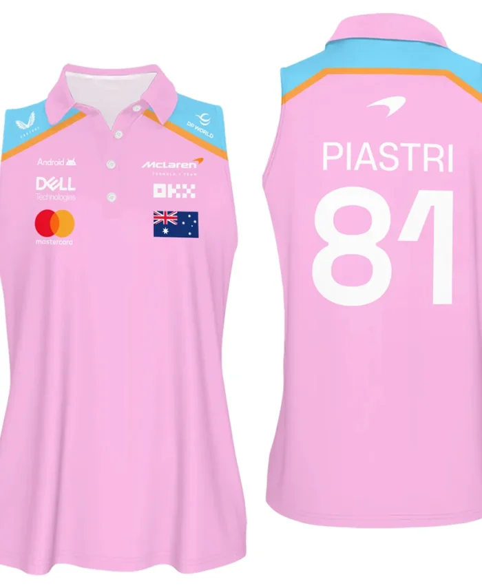 2025 Pink Exclusive Sleeveless Polo For Fan Girl BLF120625A1VPO