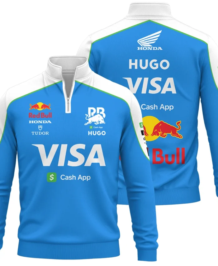 2025 Racing Bulls F1 Race Suit Quarter-Zip Sweatshirt BLVA110725A04RCBQZS