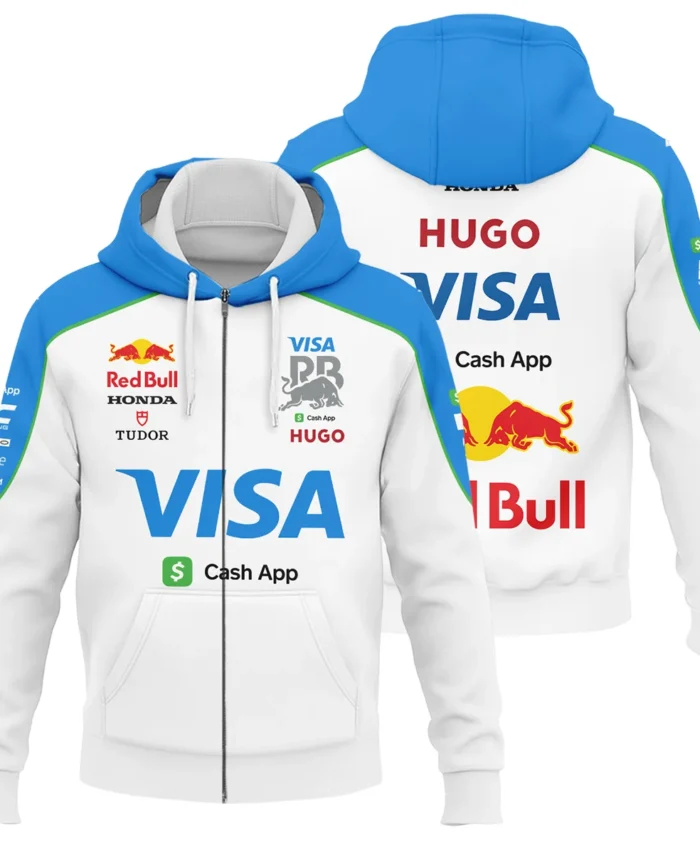 2025 Racing Bulls F1 Race Suit Zipper Hoodie BLVA110725A03RCBZHD