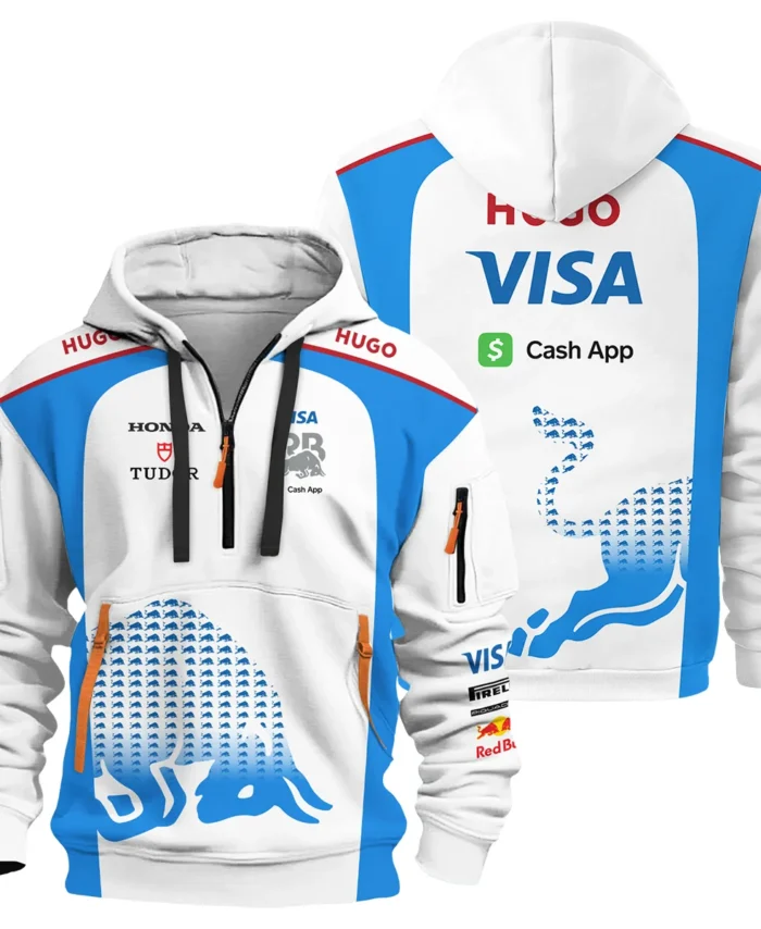 2025 Racing Bulls F1 Team Suit Hoodie Half Zipper BLVA110725A01RCBHDF