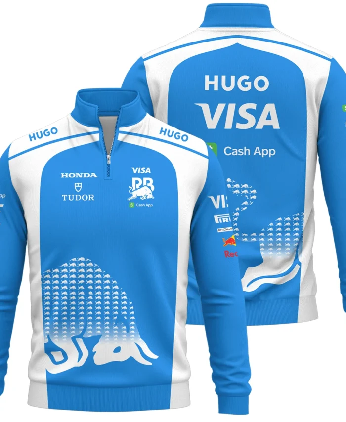 2025 Racing Bulls F1 Team Suit Quarter-Zip Sweatshirt BLVA110725A02RCBQZS