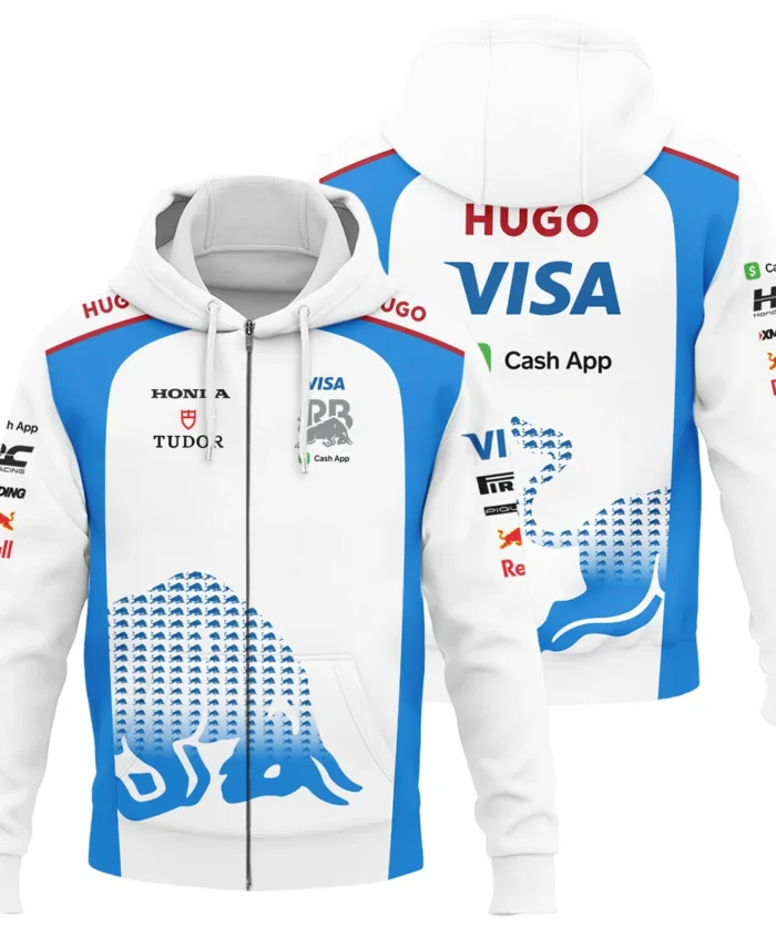 2025 Racing Bulls F1 Team Suit Zipper Hoodie BLVA110725A01RCBZHD
