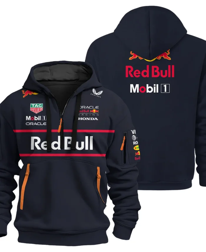 2025 Red Bull Racing F1 Exclusive Logo Hoodie Half Zip BLRBR10525A23HZ