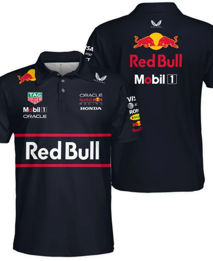 2025 Red Bull Racing F1 Polo Shirt All Over Prints BLRBR10525A2PL